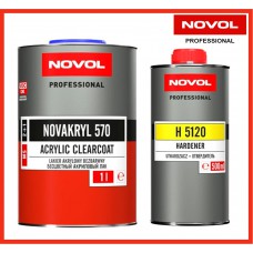 Лак бесцветный NOVAKRYL 570 MS 2+1 стандартный , 1.5 литра (комплект)
